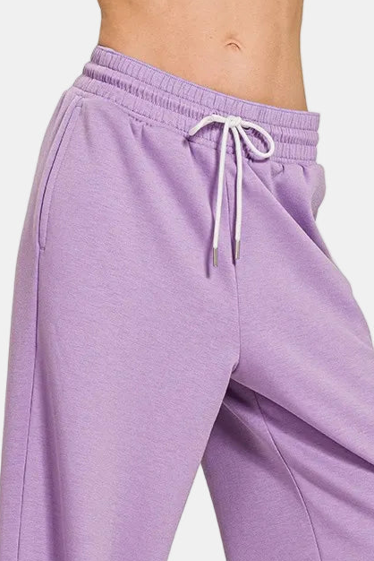 Scuba Drawstring Pants / LAVENDER