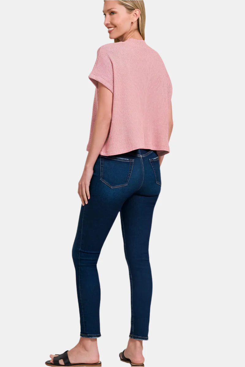 Sweater Boxy Top & Long Pants Set / DUSTY TEAL