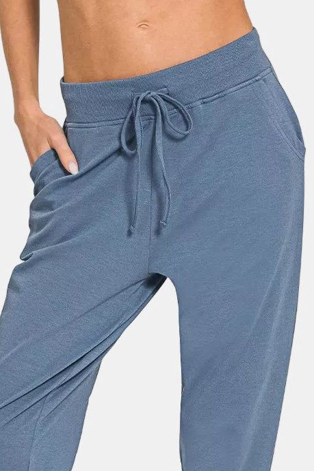 Cotton Jogger Pants / DUSTY BLUE