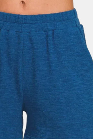 Cotton Slub Short Pants / LT NAVY