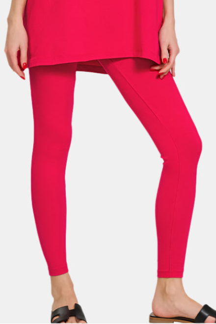 Cotton Round Neck Top & Legging Set / RUBY