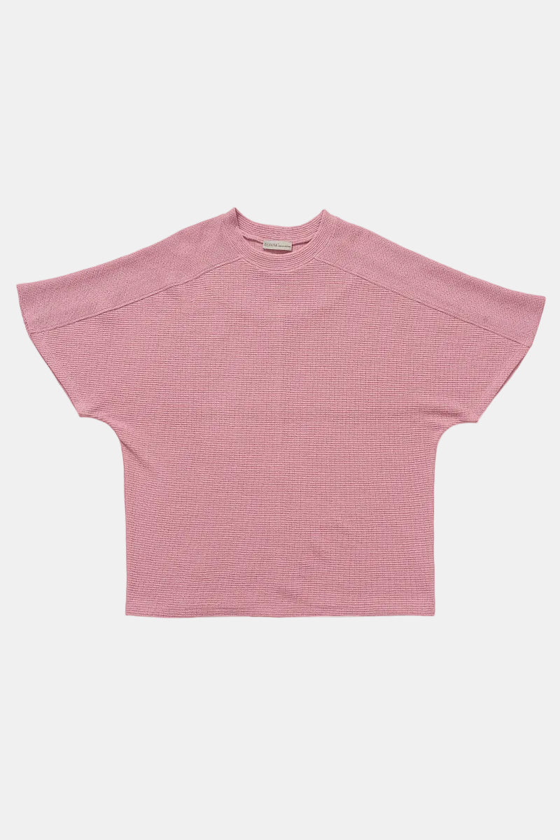 Double Knit Short Sleeve Top / CLASSIC BLUE