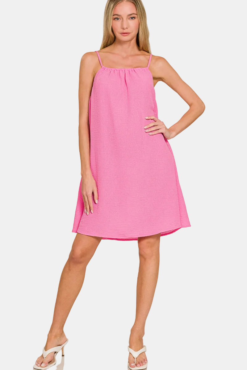 Woven Airflow Mini Dress / K GREEN