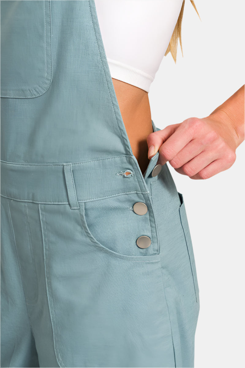 Woven Spaghetti Strap Overalls / ASH JADE