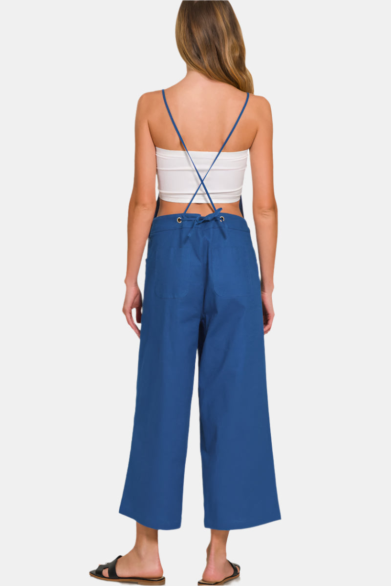 Woven Spaghetti Strap Overalls / ASH JADE