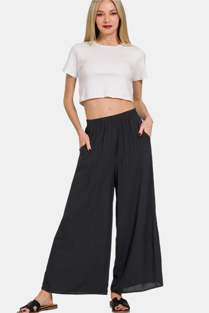 Woven Cami & Pants Set / DUSTY BLUE