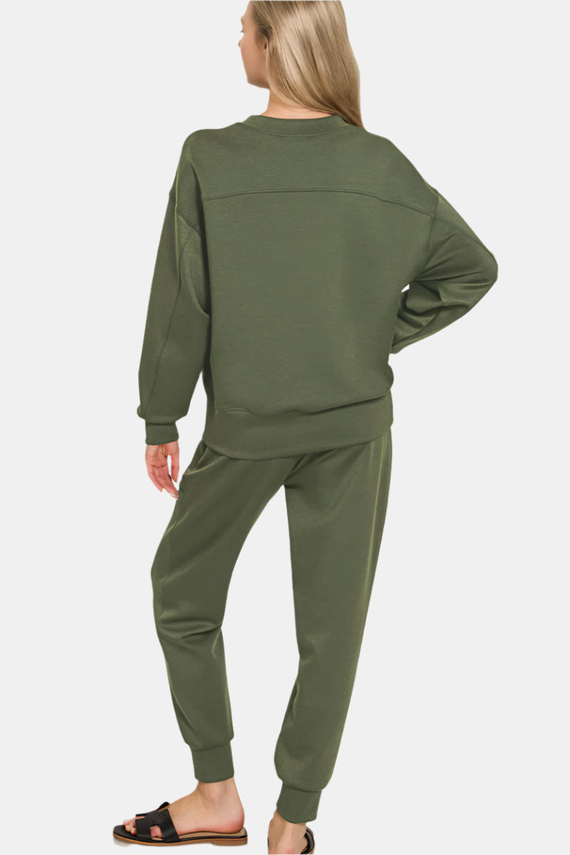 Scuba Crewneck Pullover & Joggers Set / BLUE INDIGO