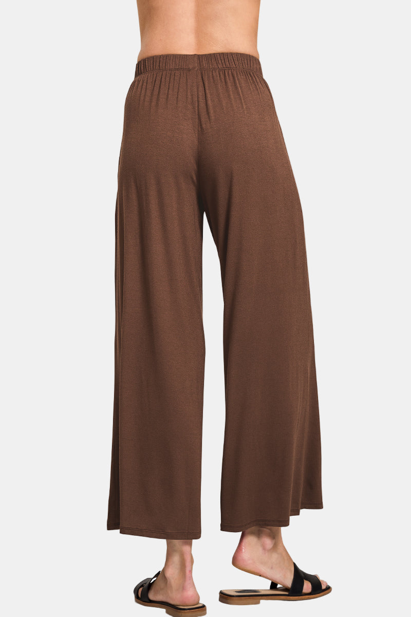 Elastic Waist Comfy Lounge Pants / BLACK