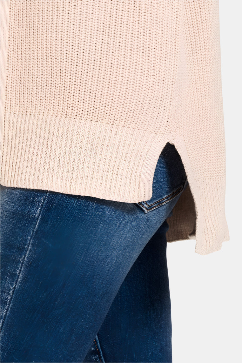 Eyelet Open Cardigan Sweater / BLACK