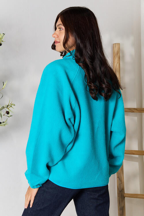 Snap Button Fleece Jacket