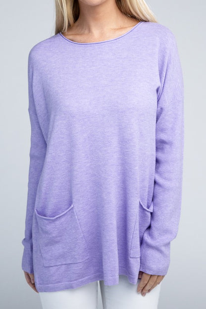 Viscose Front Pocket Sweater