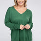 FINAL SALE - Plus Garment Dyed Front Seam Sweater