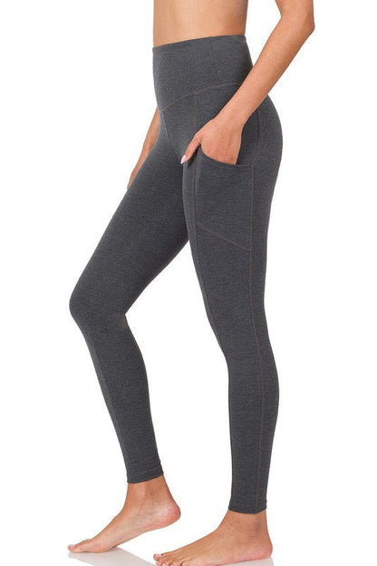 Better Cotton Wide Waistband Pocket Leggings