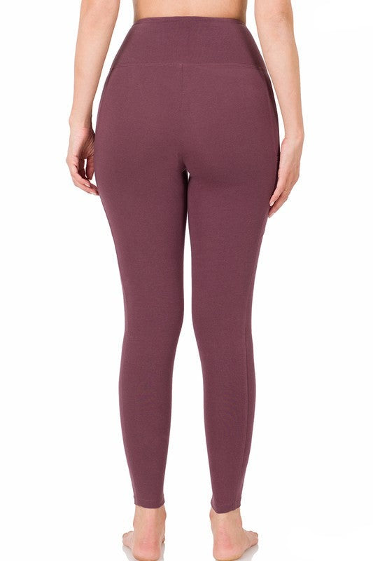 Better Cotton Wide Waistband Pocket Leggings