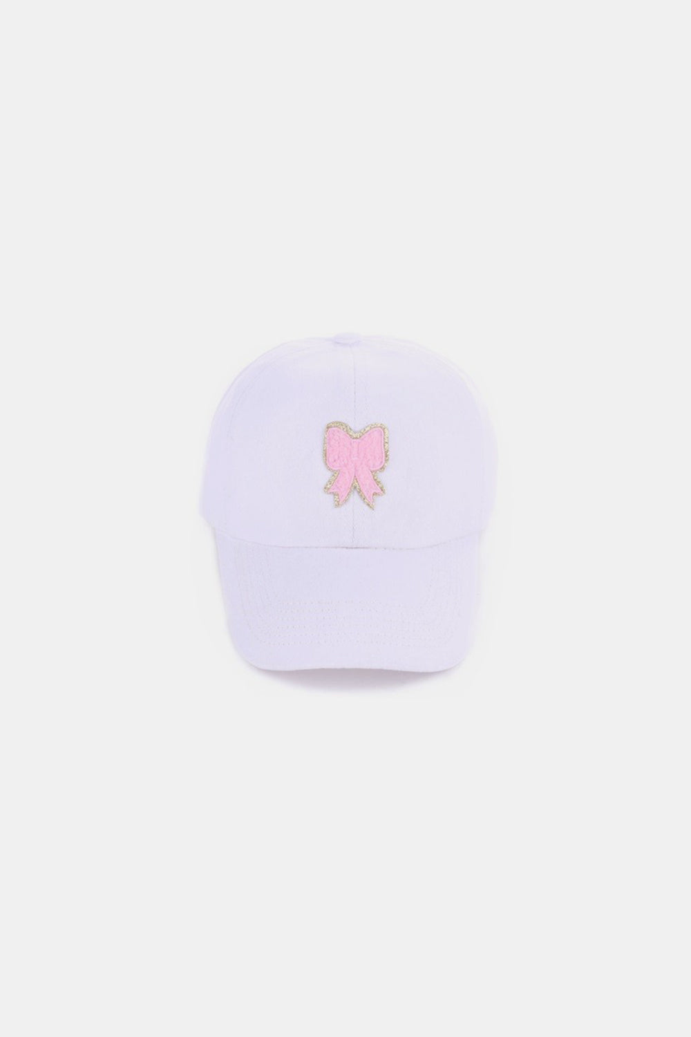 Ribbon Bow Chenille Patch Baseball Cap Hat