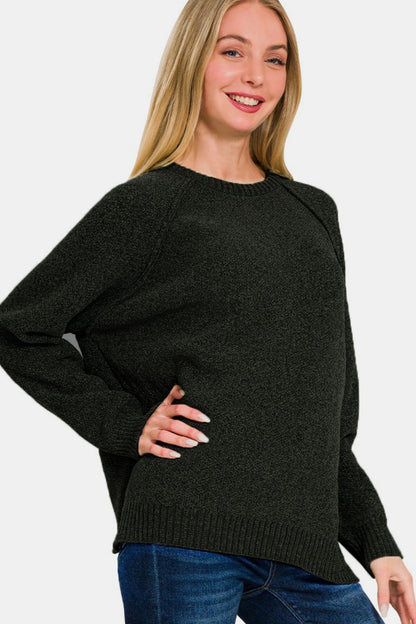 Chenille Raglan Sweater