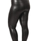 Plus High Rise Faux Leather Legging