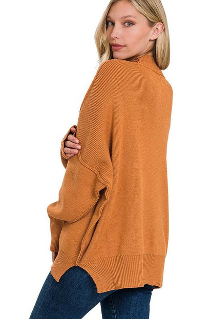 Side Slit Oversized Sweater