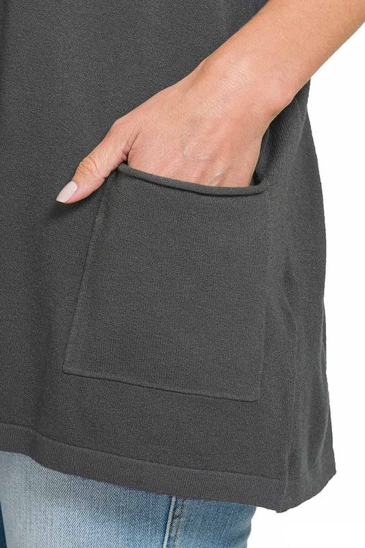 Oversized Front Pocket Sweater