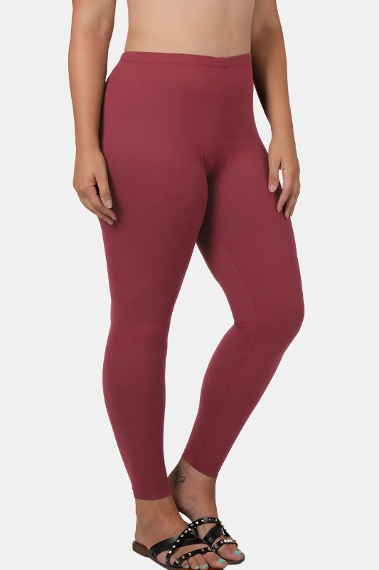 Plus Brushed DTY Microfiber Full-Length Leggings