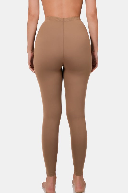 Brushed DTY Microfiber Full-Length Leggings