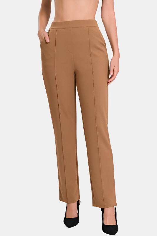 Stretch Pull On Scuba Crepe Dress Pant