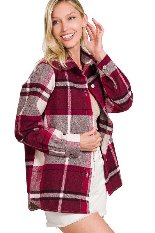 Yarn Dyed Plaid Shacket