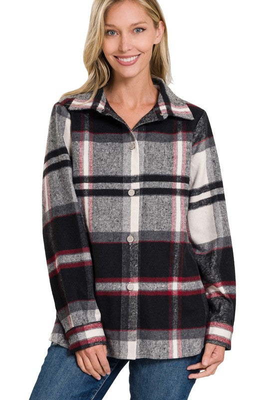 Yarn Dyed Plaid Shacket