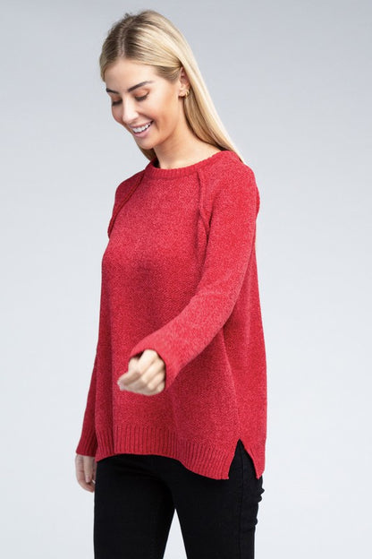 Raglan Chenille Sweater