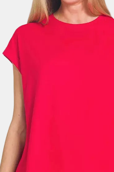 Brushed DTY Microfiber Top & Biker Shorts / RUBY