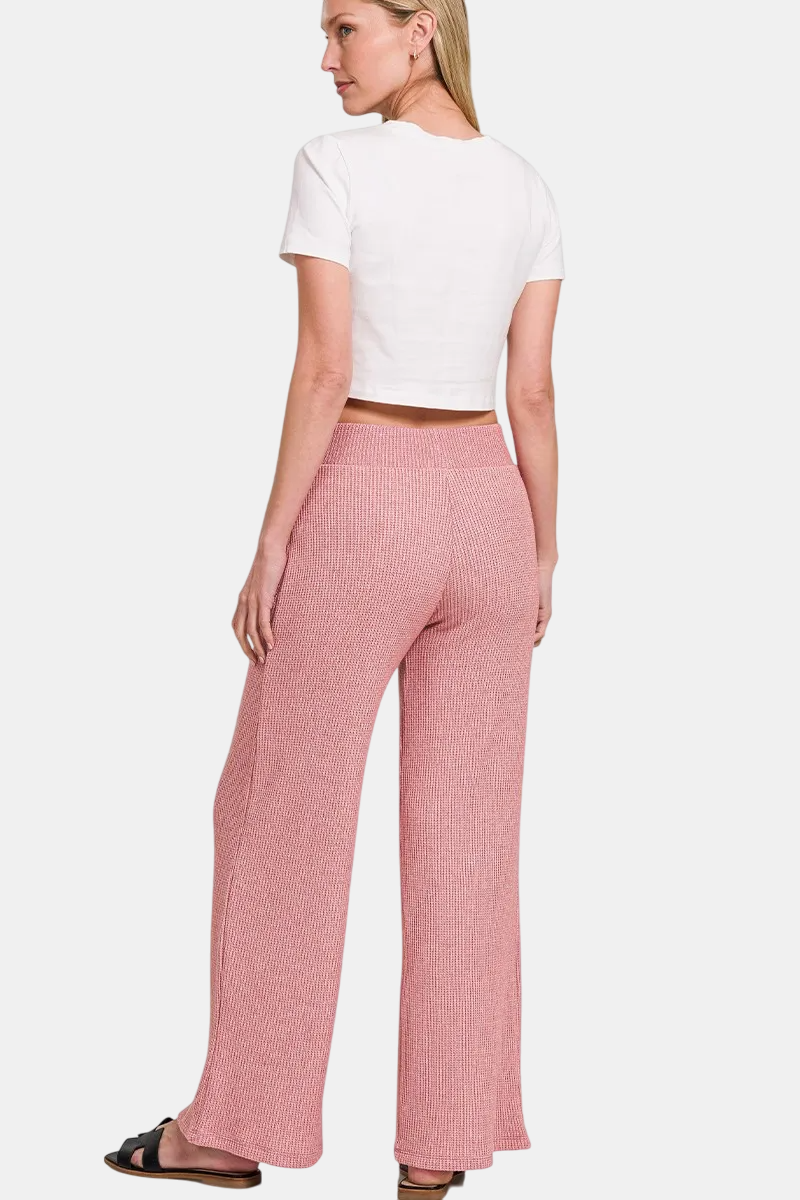 Sweater Boxy Top & Long Pants Set / DUSTY TEAL