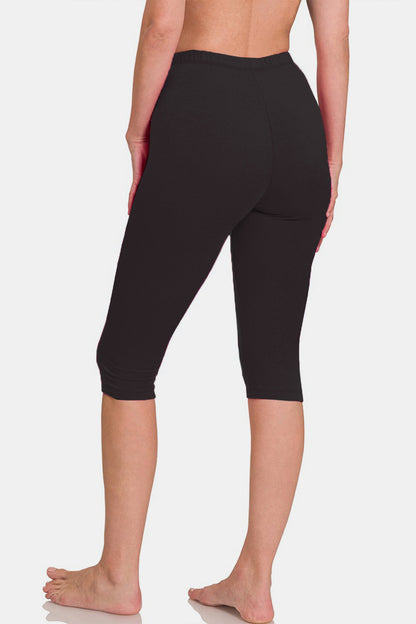 Premium Cotton Capri Leggings