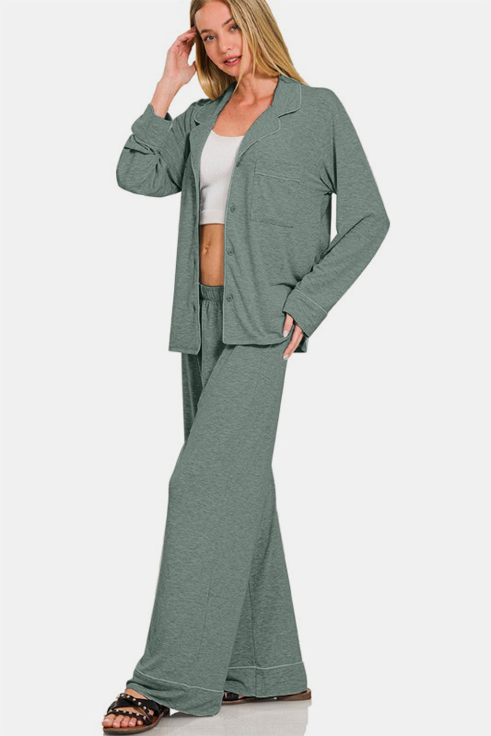 Poly Rayon Span Pajama Set