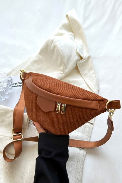 Vintage Corduroy Crossbody Sling Fanny Bum Bag