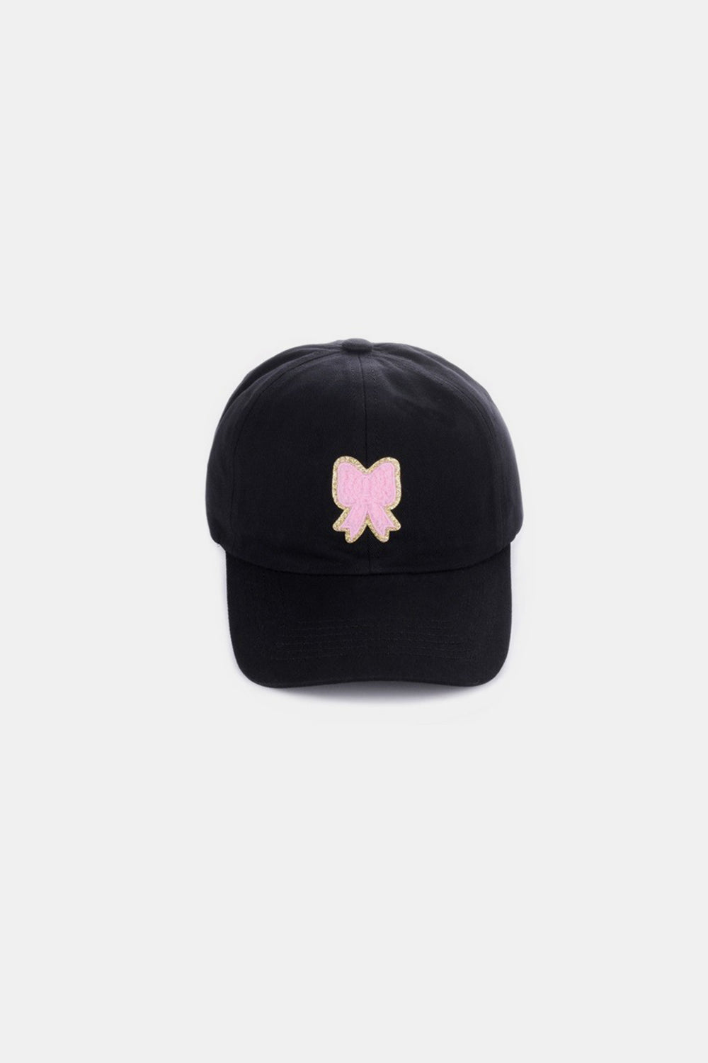 Ribbon Bow Chenille Patch Baseball Cap Hat