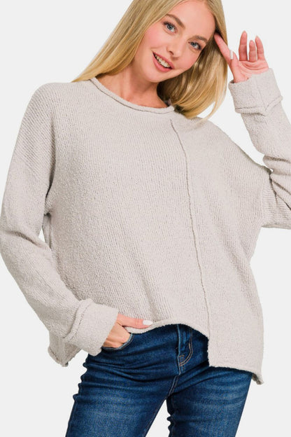 Asymmetric Hem Sweater