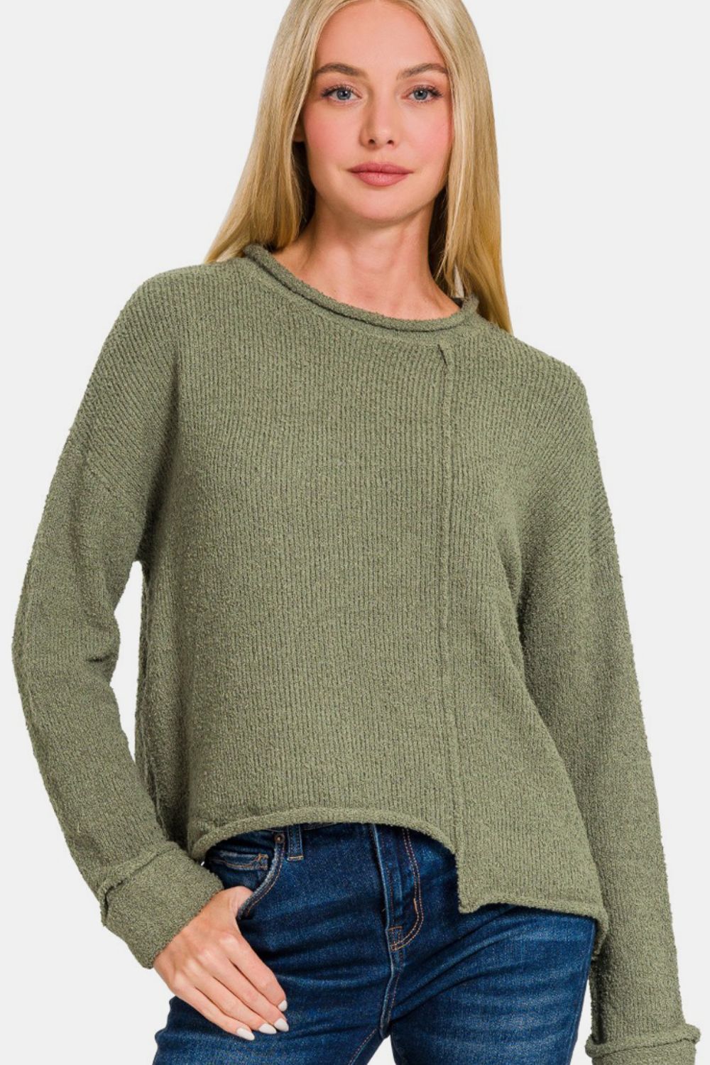 Asymmetric Hem Sweater