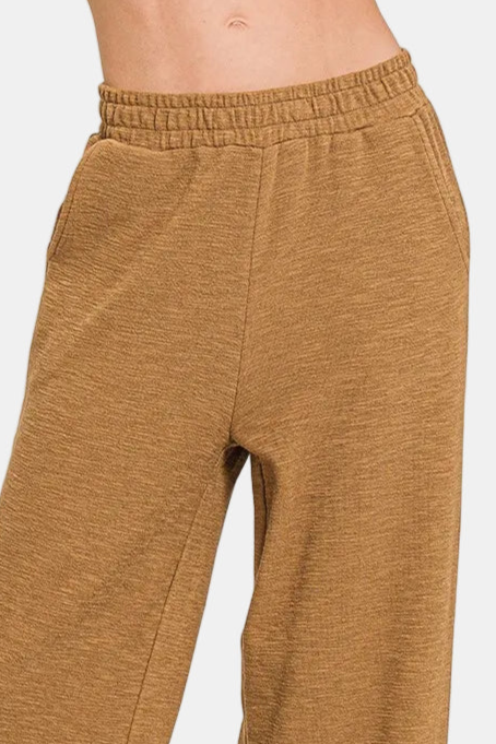 Cotton Slub Pants / DEEP CAMEL