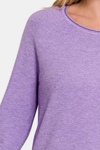 Viscose Round Neck Basic Sweater