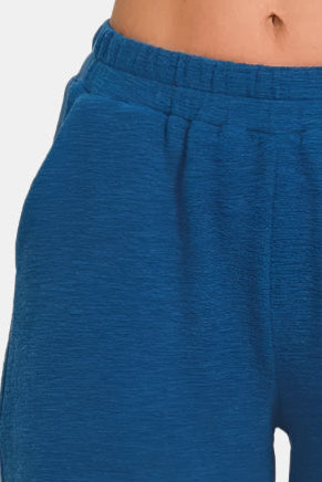 Cotton Slub Short Pants / LT NAVY