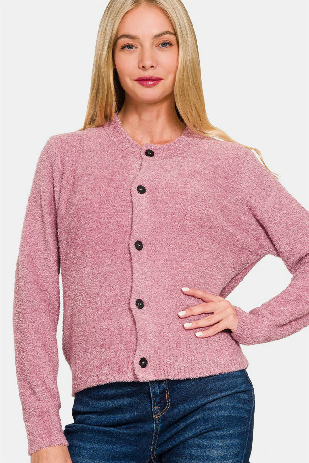 5 Button Sweater Cardigan