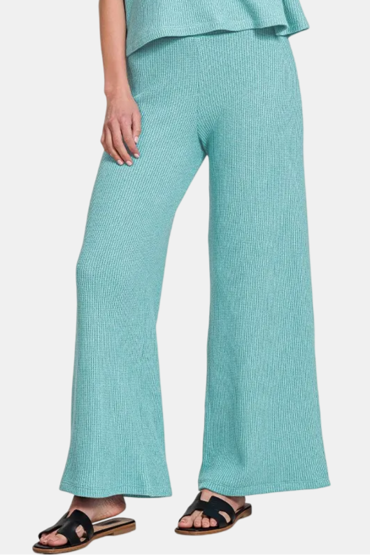 Sweater Boxy Top & Long Pants Set / DUSTY TEAL