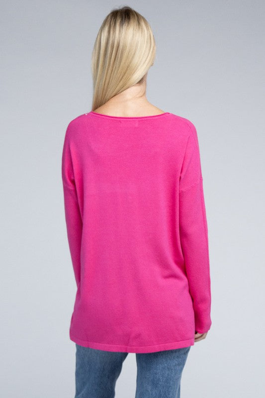 Viscose Front Pocket Sweater