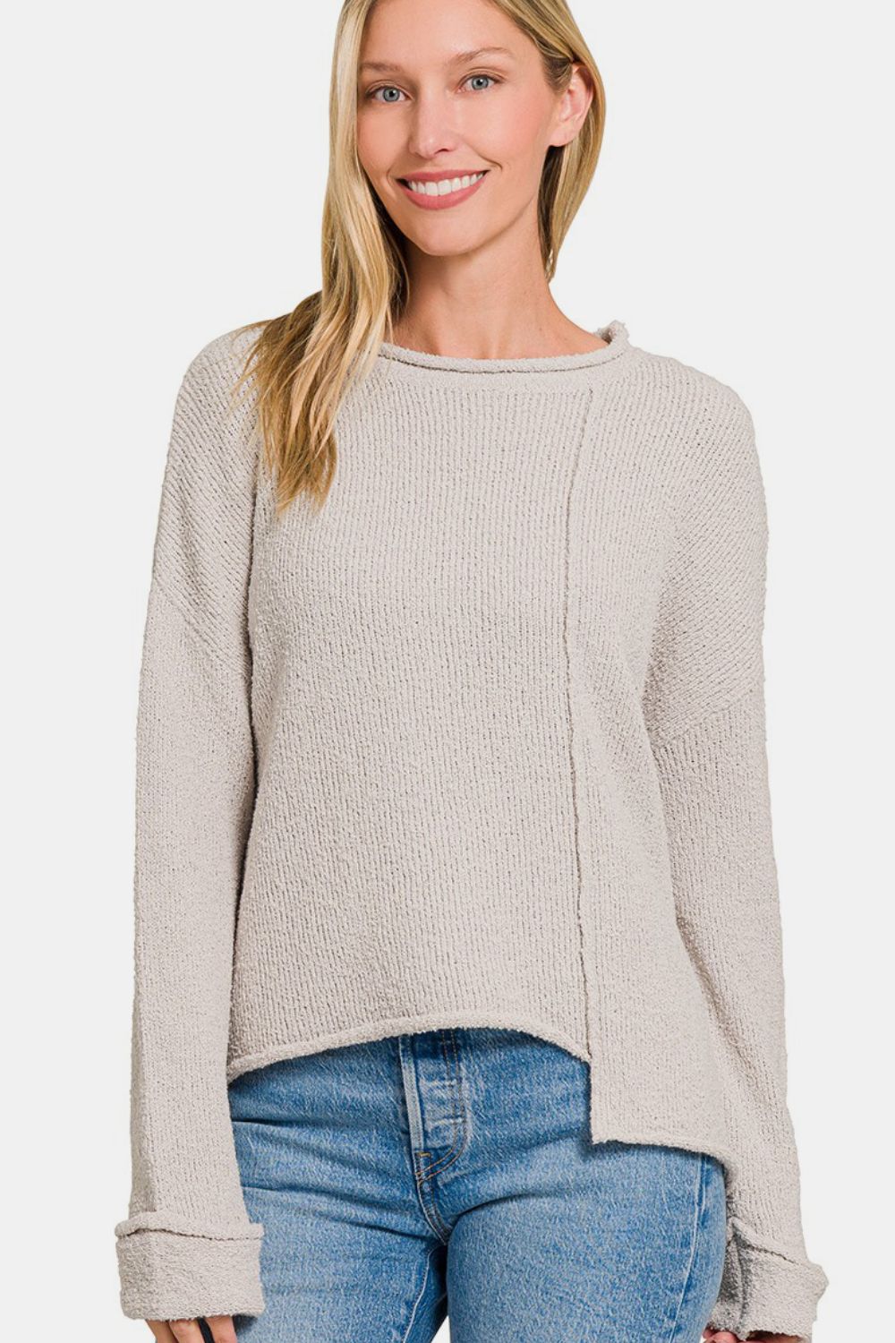 Asymmetric Hem Sweater