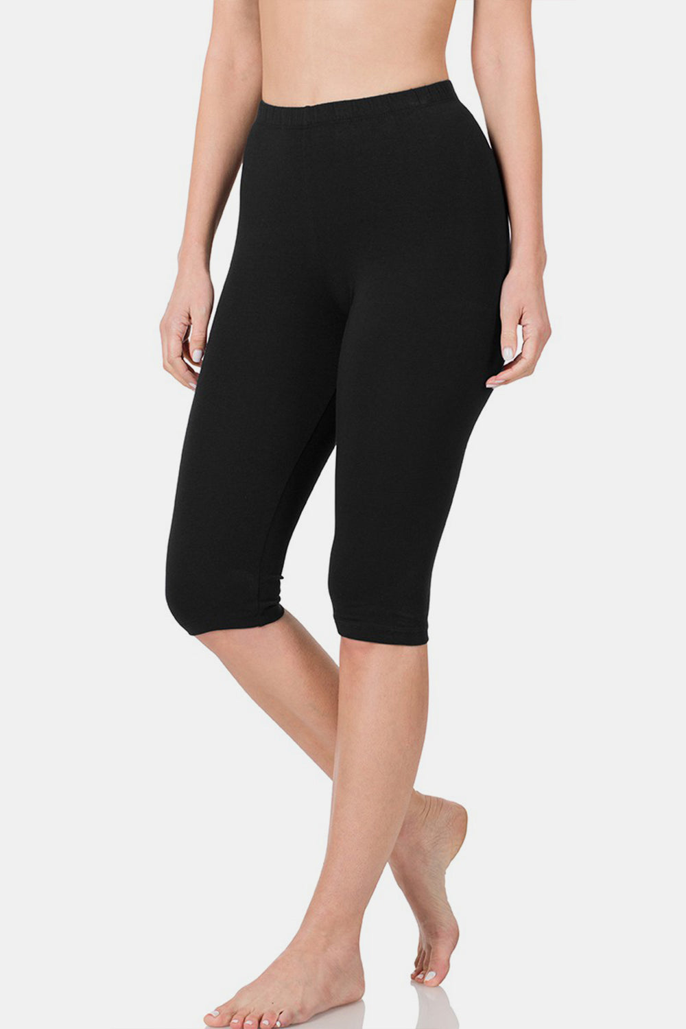 Premium Cotton Capri Leggings