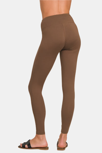 Microfiber Waistband Leggings / DK BRUSH