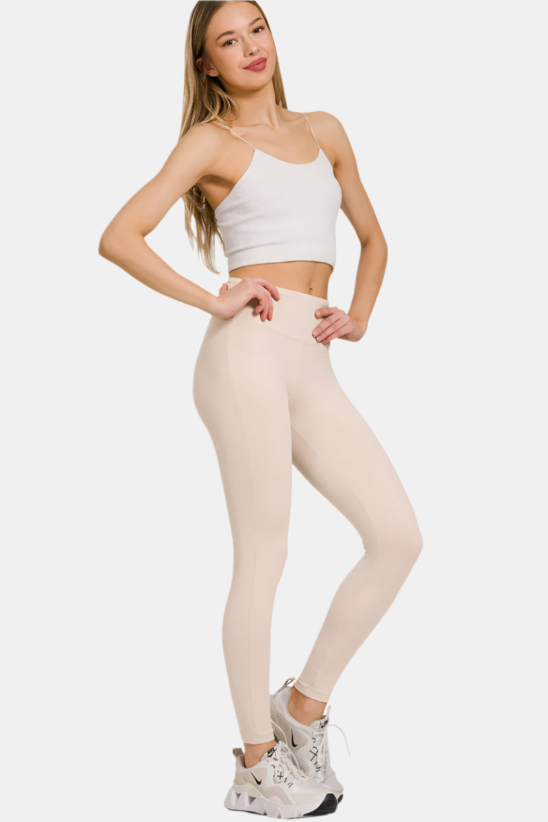 Microfiber Waistband Leggings / DK BRUSH