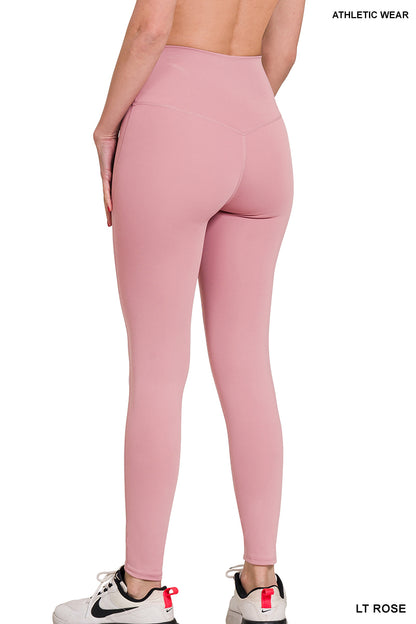 Athletic High Waisted Full Length Leggings