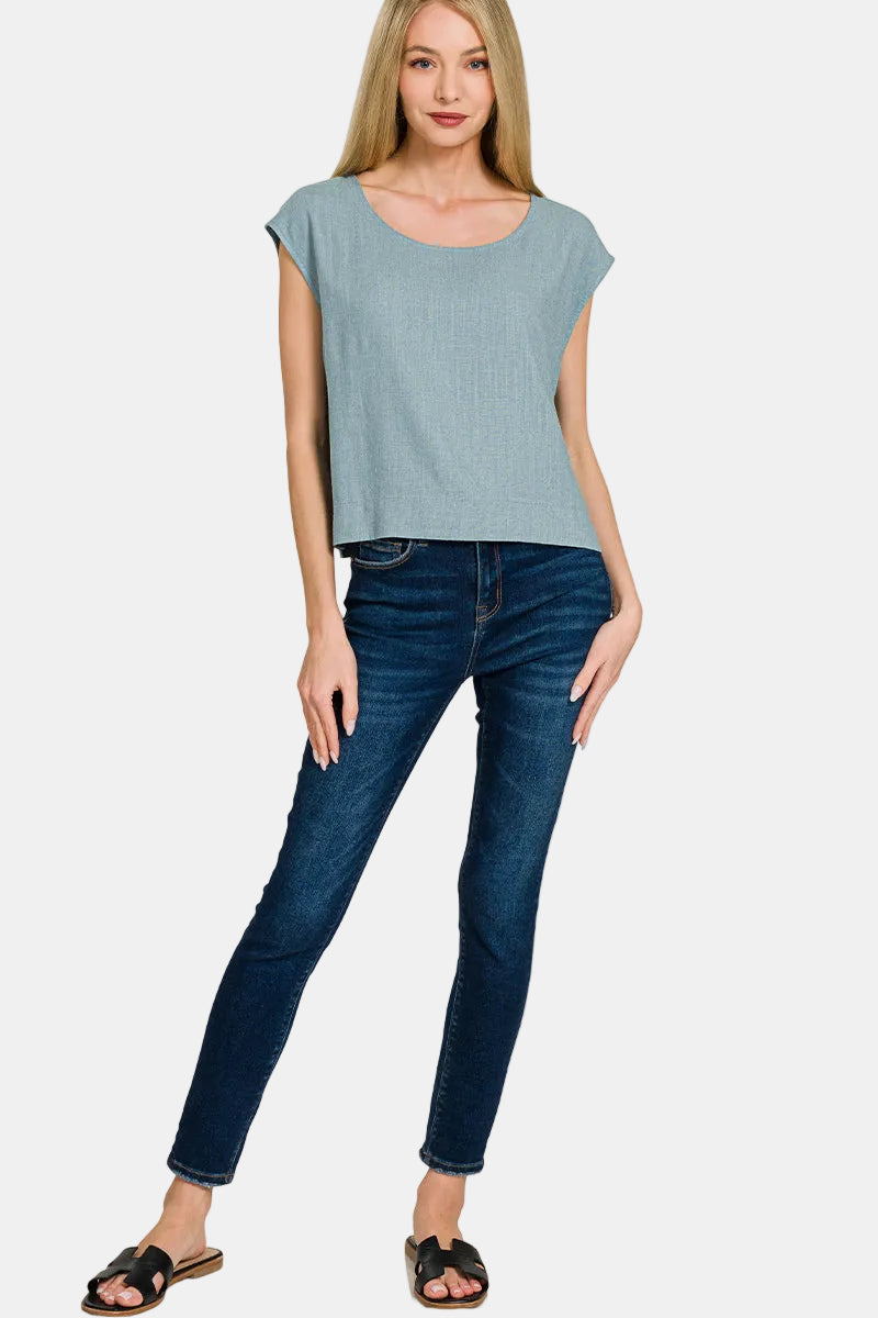 Linen Sleeveless Top / ASH JADE