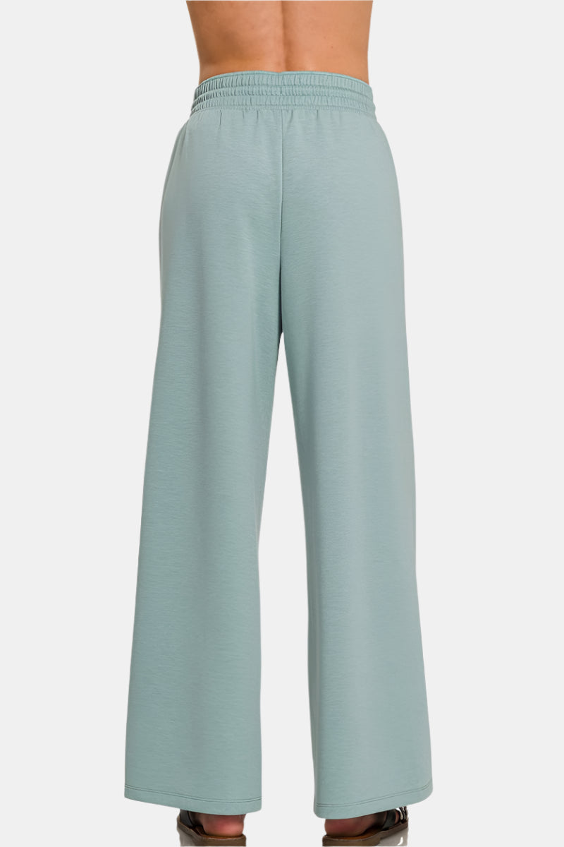 Scuba Drawstring Pants / DK PINK